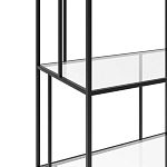Стеллаж из металла и стекла Menzie Metal Rack варинант исполнения - 3 | Loft Concept в Тюмени