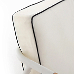 Садовый 2-х местный диван с подлокотниками из тика White варинант исполнения - 7 | Loft Concept в Тюмени