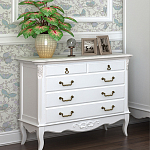 Комод белый из массива бука в стиле прованс White Provence варинант исполнения - 4 | Loft Concept в Тюмени