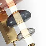 Бра с плафоном из разноцветного стекла Glass Peonies варинант исполнения - 1 | Loft Concept в Тюмени