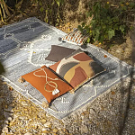 Подушка декоративная с геометрическим узором и плетенными вставками Divine Abstractions варинант исполнения - 5 | Loft Concept в Тюмени