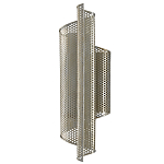 Бра серебряное изогнутой формы с перфорацией Perforation варинант исполнения - 3 | Loft Concept в Тюмени