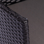 Обеденный комплект из искуственного ротанга Vintara черный варинант исполнения - 5 | Loft Concept в Тюмени