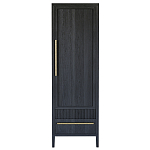 Узкий Шкаф Primo с 2 выдвижными ящиками Черный дуб варинант исполнения - 1 | Loft Concept в Тюмени