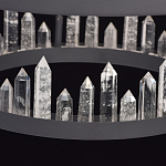 Люстра с двумя кольцами черного цвета с хрустальными элементами QUARTZ CRYSTAL варинант исполнения - 11 | Loft Concept в Тюмени