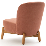 Кресло на деревянных ножках Olguin Pink Chair варинант исполнения - 4 | Loft Concept в Тюмени