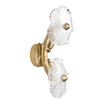 Бра с ветвистыми бронзовыми элементами и стеклянными рифлеными дисками Textured Glass Bra варинант исполнения - 4 | Loft Concept в Тюмени