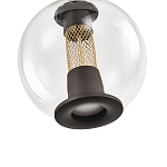 Подвесной светильник с плафоном в форме шара Inner Gleam Orb black  варинант исполнения - 3 | Loft Concept в Тюмени