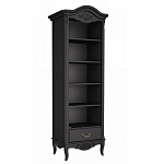 Стеллаж черный узкий из массива бука с 5-ю полками Black Provence варинант исполнения - 1 | Loft Concept в Тюмени