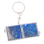 Зеркало брелок складное двухстороннее из натурального камня Лазурит Stone Mirrors варинант исполнения - 6 | Loft Concept в Тюмени