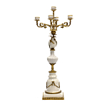 Подсвечник белый Попугай из фарфора с бронзовыми элементами Eden Garden варинант исполнения - 2 | Loft Concept в Тюмени