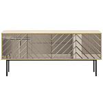 Длинная тумба с зеркальным декором Serena варинант исполнения - 9 | Loft Concept в Тюмени