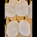 Люстра с овальными подвесками из натурального камня Spatial Composition варинант исполнения - 4 | Loft Concept в Тюмени