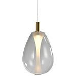 Подвесной светильник со стеклянным плафоном в форме капли NAOMI drop transparent glass варинант исполнения - 3 | Loft Concept в Тюмени