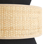 Бра с плетеным декором Bonnie Wicker Black Wall Lamp варинант исполнения - 3 | Loft Concept в Тюмени