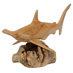 Статуэтка из дерева рыба-молот Animals of the World варинант исполнения - 4 | Loft Concept в Тюмени