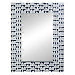 Прямоугольное зеркало с инкрустацией раковинами устриц Mother оf Pearl Facets варинант исполнения - 1 | Loft Concept в Тюмени