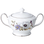 Чайный сервиз из фарфора с рисунком цветов на 6 персон 14 предметов Garden Whisper Porcelain Set  варинант исполнения - 4 | Loft Concept в Тюмени