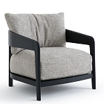 Кресло с каркасом из массива ясеня Deniaud Ash Grey Armchair варинант исполнения - 7 | Loft Concept в Тюмени