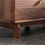 Прикроватный деревянный столик с ящиками Moon Walnut Furniture варинант исполнения - 4 | Loft Concept в Тюмени