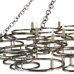 Люстра фигурная многоярусная из круглых элементов Round Metal Element варинант исполнения - 1 | Loft Concept в Тюмени