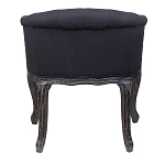 Кресло низкое в стиле прованс Черный Лен Louis French Armchair  варинант исполнения - 3 | Loft Concept в Тюмени