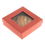 Зеркало карманное складное круглое из натурального камня Оникс в подарочной упаковке Gold Stone Mirrors варинант исполнения - 4 | Loft Concept в Тюмени