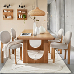 Деревянный стул из массива дуба Reed Oak Chair варинант исполнения - 6 | Loft Concept в Тюмени