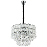 Люстра с хрустальными подвесками в виде капель Antoine Crystal Drops Chrome Chandelier 9 варинант исполнения - 2 | Loft Concept в Тюмени