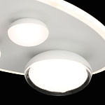 Потолочный светильник овальной формы белого цвета с 4-мя лампами Lunar Pebbles варинант исполнения - 6 | Loft Concept в Тюмени