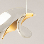 Люстра линейная с изогнутым плафоном Wave Line варинант исполнения - 10 | Loft Concept в Тюмени