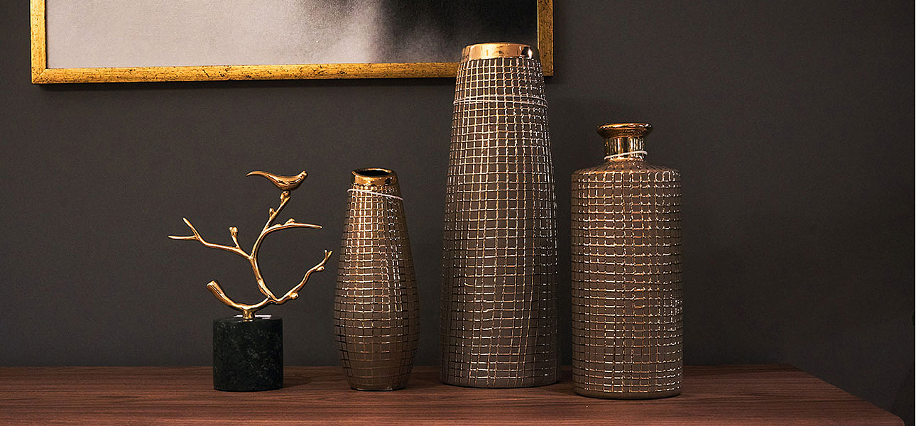 Ваза Golden mesh 35 Ваза Golden mesh 35 - Loft-Concept в Тюмени