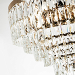 Люстра с прямоугольными хрустальными подвесками Lunet Crystal Rectangulars Chandelier 12 варинант исполнения - 2 | Loft Concept в Тюмени