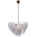 Люстра с лепестками из матового рифленого стекла Chandelier Water Lily варинант исполнения - 1 | Loft Concept в Тюмени
