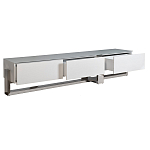 Тумба под телевизор со стеклянным фасадом Modern TumbvTV варинант исполнения - 2 | Loft Concept в Тюмени