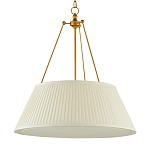 Подвесной светильник светодиодный с фактурным тканевым конусообразным абажуром White Fabric Lampshade варинант исполнения - 4 | Loft Concept в Тюмени