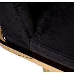 Стул обеденный велюровый черный с золотым каркасом Nobility варинант исполнения - 4 | Loft Concept в Тюмени