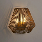 Бра с плетенным из пеньки абажуром Jutti H25 см варинант исполнения - 2 | Loft Concept в Тюмени