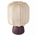 Настольная лампа с фактурным основанием и бежевым тканевым абажуром Modern Textured Table Lamp варинант исполнения - 1 | Loft Concept в Тюмени