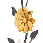 Бра черное с золотым цветком Bizarre Creation варинант исполнения - 1 | Loft Concept в Тюмени