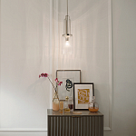 Подвесной светильник с прозрачным рифленым цилиндрическим плафоном Kichler варинант исполнения - 14 | Loft Concept в Тюмени