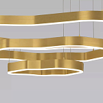 Люстра подвесная с 3-мя ассиметричными светодиодными лампами Golden Current варинант исполнения - 4 | Loft Concept в Тюмени