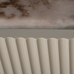 Тумба под телевизор серая с мраморной столешницей Uniqueness Marble варинант исполнения - 4 | Loft Concept в Тюмени