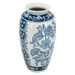 Ваза с синим цветочным орнаментом Blue & White Ornament  варинант исполнения - 1 | Loft Concept в Тюмени