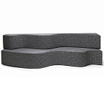 Дизайнерский модульный диван волнистой формы с цветным принтом Poltronova Superonda Sofa варинант исполнения - 2 | Loft Concept в Тюмени