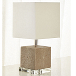 Настольная лампа деревянная с белым абажуром Wooden Table Lamp варинант исполнения - 1 | Loft Concept в Тюмени