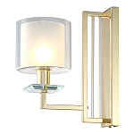 Бра с геометрическим каркасом из металла и цилиндрическим стеклянным плафоном Laurent варинант исполнения - 6 | Loft Concept в Тюмени