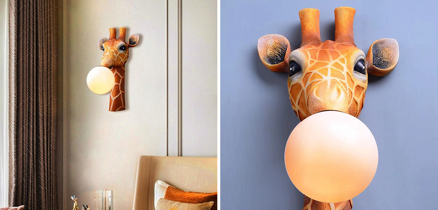 Бра для детской Жираф Bubble Gum Giraffe Wall Lamp Бра для детской Жираф Bubble Gum Giraffe Wall Lamp - Loft-Concept в Тюмени