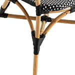 Кресло плетеное из ротанга Ronald Black White Rattan Chair варинант исполнения - 5 | Loft Concept в Тюмени