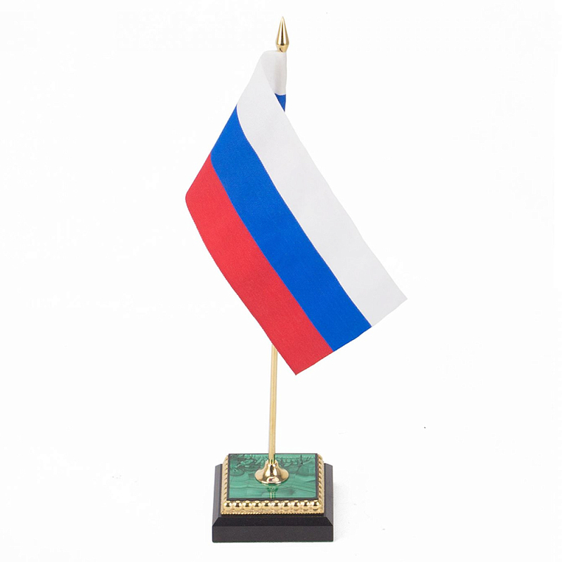 Флагшток из малахита и бронзы с позолотой Stone Flagpole Малахит (зеленый) Красный Белый Синий Флагшток из малахита и бронзы с позолотой Stone Flagpole Малахит (зеленый) Красный Белый Синий в Тюмени | Loft Concept